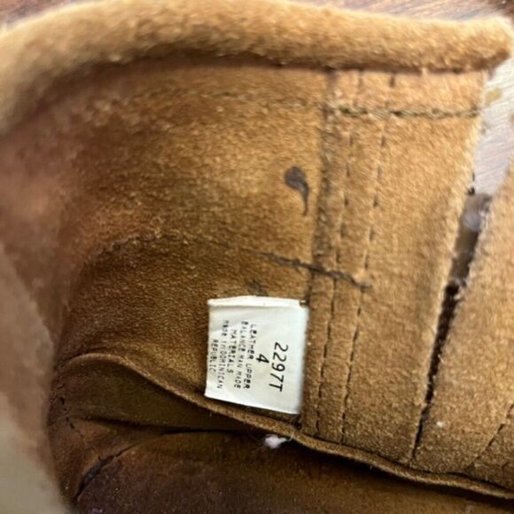 Minnetonka Ladies Fringed Low Ankle Moccasins Size 6 - Picture 7 of 9